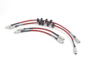 ES#258782 - e60/63/6434 - Exact-Fit Stainless Steel Brake Lines - Complete Kit - DOT-compliant kit to improve pedal feel in your vehicle. - ECS - BMW