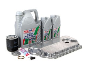 ES#2602425 - 078103604AAKT2 - Oil Pan Replacement Kit - Everything required to replace your leaking pan, including the oil change - Assembled By ECS - Audi