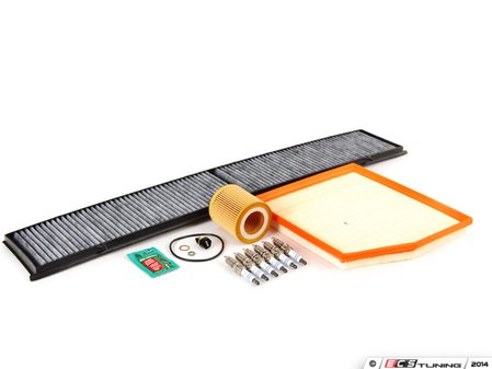 ES#2723809 - N55IN2D - "Dry" Inspection II Service Kit - Includes spark plugs and all filters - add your preferred fluids for a complete service - Assembled By ECS - BMW