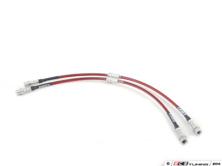 ES#2500873 - ECS41079KT - front Exact-Fit Stainless Steel Brake Lines  - Front set of DOT-compliant lines for an improved pedal feel - ECS - Audi