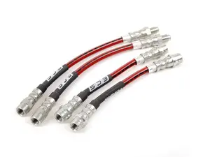 Rear Exact-Fit Stainless Steel Brake Lines - Four Piece