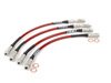 ES#1313 - A6QSSBLK - Front & Rear Exact-Fit Stainless Steel Brake Lines - Kit - Complete set of DOT-compliant lines for an improved pedal feel - ECS - Audi