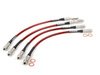 ES#250248 - ALLROADSSBLK - Front & Rear Exact-Fit Stainless Steel Brake Lines - Kit - Complete set of DOT-compliant lines for an improved pedal feel - ECS - Audi