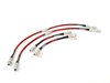 ES#5974 - 1KM698000 - Front & Rear Exact-Fit Stainless Steel Brake Lines - Kit - Complete set of DOT-compliant lines for an improved pedal feel - ECS - Audi Volkswagen