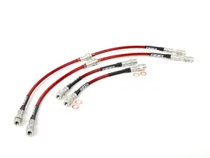 Front & Rear Exact-Fit Stainless Steel Brake Lines - Kit