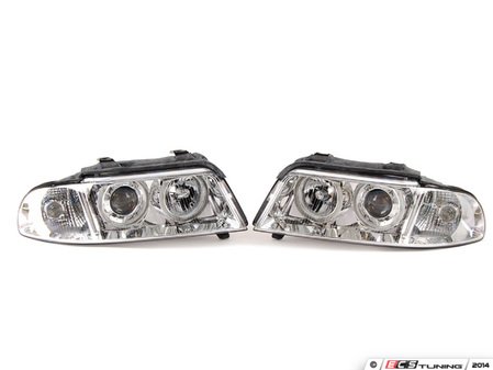 ES#10230 - FKFSA1043 - Euro Halogen Headlight Set - (NO LONGER AVAILABLE) - Upgrade to the European style housings with integrated angel eyes - FK - 