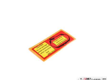 ES#64438 - 36111096235 - Tire Pressure Control Sticker  - Sticker with information on TPC settings - Genuine BMW - BMW MINI