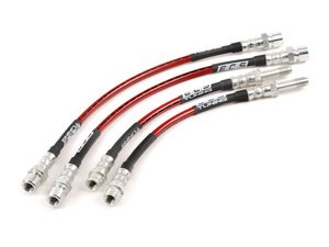 ES#2593595 - 99335512900KT - Exact-Fit Stainless Steel Brake Lines - Kit - Stainless reinforced for improved pedal feel and durability - ECS - Porsche