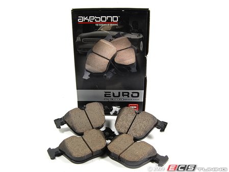 ES#1843916 - eur919 - Rear Euro Ceramic Brake Pad Set - Offers excellent pedal feedback, low dust, and smooth initial bite. A favorite among BMW enthusiasts. - Akebono - BMW