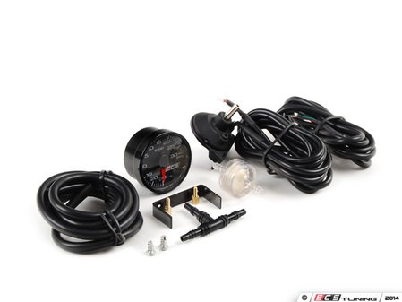 ES#2535266 - 00965ECS02A -  45mm Color-Match Electronic Boost Gauge Kit  - Color matched Audi boost gauge with white back light and red needle - ECS - 