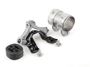 ES#2594028 - 8D0253147EKT2 - Rear Muffler / Axle-Back Installation Kit - Includes the clamp, hangers and hardware - Assembled By ECS - Audi