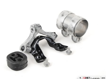 ES#2594028 - 8D0253147EKT2 - Rear Muffler / Axle-Back Installation Kit - Includes the clamp, hangers and hardware - Assembled By ECS - Audi