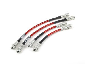 ES#250157 - B5PASFWDSSLATE - Exact-Fit Stainless Steel Brake Lines - Kit - DOT-compliant kit to improve pedal feel in your vehicle. - ECS - Volkswagen