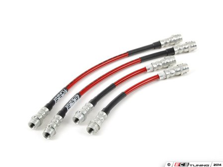ES#250157 - B5PASFWDSSLATE - Exact-Fit Stainless Steel Brake Lines - Kit - DOT-compliant kit to improve pedal feel in your vehicle. - ECS - Volkswagen