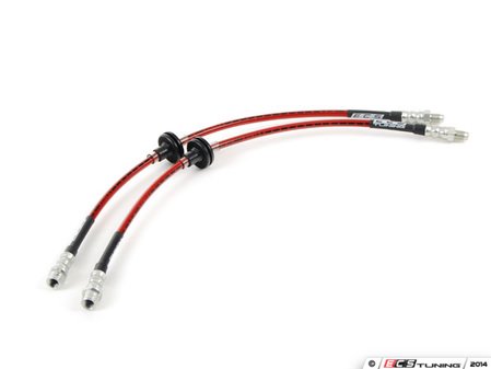 ES#2597765 - 002569ECS02A - E53 X5 Exact-Fit Stainless Steel Brake Lines - Front - DOT-compliant kit to improve pedal feel in your vehicle. - ECS - BMW