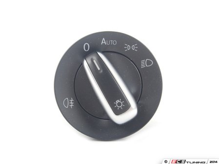 ES#3494145 - 3C8941431XSHKT - Automatic European Headlight Switch - Brushed Trim - Controls headlights, parking lights, and rear fog lights - Genuine European Volkswagen Audi - Volkswagen