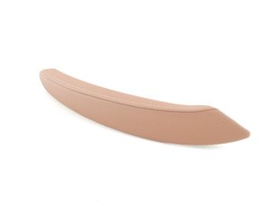 ES#98563 - 51416970174 - Leather door handle cover - right - Sattel braun - Genuine BMW - BMW