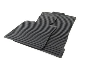 ES#2498402 - 51472231953 - E70/71 X5 Front All Weather Rubber Floor Mat Set - Anthracite Black - Front set of rubber floor mats featuring a carpeted heel pad - Genuine BMW - BMW