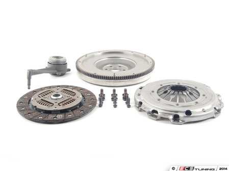 ES#2730864 - 52405623 - Clutch Kit - Single Mass Flywheel - Includes clutch disc, pressure plate, solid flywheel, throw-out bearing, & flywheel mounting hardware. - Valeo - Volkswagen