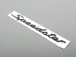 ES#1465588 - 9645592210070C - "Speedster" Logo - Black - Speedster emblem for engine lid - Genuine Porsche - Porsche