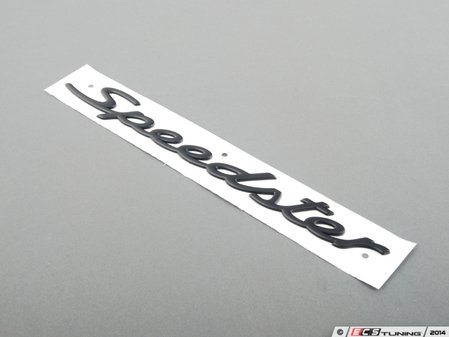 ES#1465588 - 9645592210070C - "Speedster" Logo - Black - Speedster emblem for engine lid - Genuine Porsche - Porsche