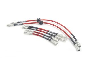 ES#257353 - e9xm3sskt - Exact-Fit Stainless Steel Brake Lines - Complete Kit - DOT-compliant kit to improve pedal feel in your vehicle. - ECS - BMW