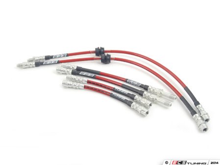 ES#257353 - e9xm3sskt - Exact-Fit Stainless Steel Brake Lines - Complete Kit - DOT-compliant kit to improve pedal feel in your vehicle. - ECS - BMW