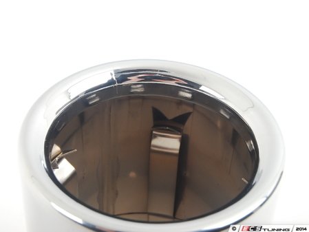ES#2537203 - 18307610637 - Chrome Exhaust Tip - Priced Each - Located on the tip of the muffler, two tips required - Genuine BMW - BMW