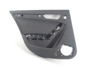 ES#451809 - 8K0867303GWFA - Door Trim Panel - Sabre (Black) - Left - Also known as the door card - Leatherette - Genuine Volkswagen Audi - Audi