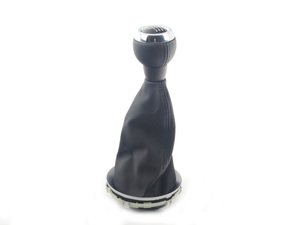 ES#47110 - 25112753783 - Shift Knob W/ Boot - Silver - Leather shift knob with boot - Genuine MINI - MINI