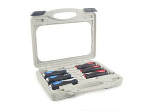ES#2225921 - DRA739I - Go-Through Screwdriver Kit - 6 Pieces - (NO LONGER AVAILABLE) - Nickel chromoly steel screwdrivers with Ergo-Soft grip handle - Schwaben - 