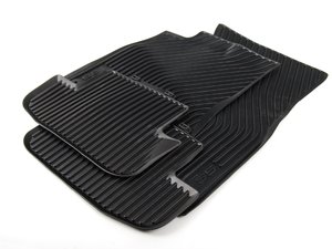 ES#2731790 - 8T1061221A041KT - All-Weather Rubber Floor Mats - Black - Set Of Four  - Featuring the S5 logo - Genuine Volkswagen Audi - Audi