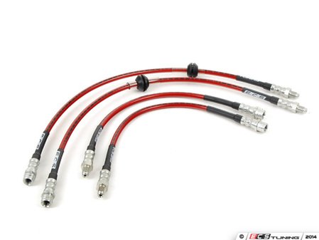 ES#2602196 - 002436ECSKT - Exact-Fit Stainless Steel Brake Lines - Kit - DOT-compliant kit to improve pedal feel in your vehicle. - ECS - MINI