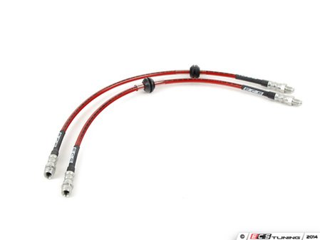 ES#2587924 - 002436ECS01A - Exact-Fit Stainless Steel Brake Lines - Front - Manufactured by ECS Tuning to replicate your stock lines. (DOT-compliant) - ECS - MINI