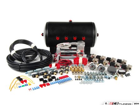 ES#1895345 - 27741 - Four-Way Air Management System - Analog Controls - (NO LONGER AVAILABLE) - Complete kit with electric valves, 1/2" lines & a 5-gallon air tank - Air Lift - 