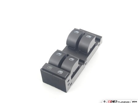 ES#2631519 - 4B0959851B4PK - Front Power Window Switch Assembly - Sabre (Black) - Left - Controls power window function of all doors with locking ability - Vemo - Audi