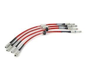 ES#11001 - e46698000 - Exact-Fit Stainless Steel Brake Lines - Complete Kit - DOT-compliant hoses for the finishing touch - ECS - BMW