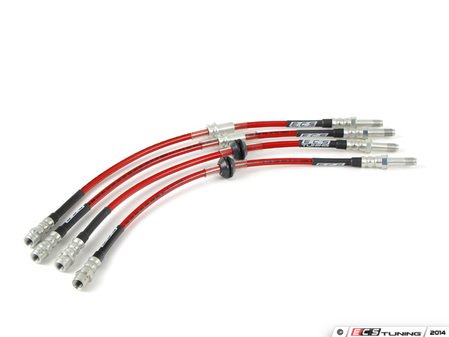 ES#11001 - e46698000 - Exact-Fit Stainless Steel Brake Lines - Complete Kit - DOT-compliant hoses for the finishing touch - ECS - BMW