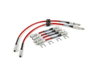 ES#1218 - MK3BLK4CWDB - Exact-Fit Stainless Steel Brake Lines - Kit - DOT-compliant kit to improve pedal feel in your vehicle. - ECS - Volkswagen