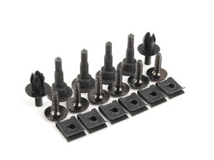 ES#2681413 - 1J6807421L - R32 Rear Bumper Installation Kit - Hardware used to attach rear bumper cover - Assembled By ECS - Volkswagen