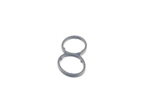 ES#2724582 - 021115446A - Oil Filter Housing Gasket - Figure 8 looking O-Ring between engine block & oil filter housing - Elring - Volkswagen