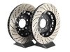 ES#2739009 - 34112282445KT - Performance Front & Rear Brake Service Kit - Featuring front ECS 2-piece cross drilled and slotted rotors, rear genuine euro BMW semi-floating cross drilled rotors, and ECS EP24 Enthusiast Performance pads - Assembled By ECS - BMW