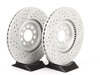 ES#2594083 - 8L0337PRFXS - Performance Front Brake Service Kit (312x25) - Featuring ECS GEOMET Drilled & Slotted rotors and Hawk HPS pads - Assembled By ECS - 