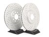 ES#2594083 - 8L0337PRFXS - Performance Front Brake Service Kit (312x25) - Featuring ECS GEOMET Drilled & Slotted rotors and Hawk HPS pads - Assembled By ECS - 