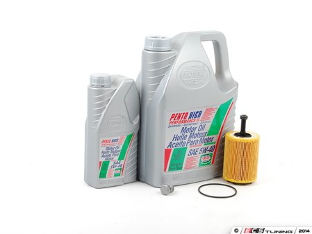 ES#3115 - MK4VR624V3KKT -  Oil Service Kit  - Includes Mann oil filter and Pentosin 5w-40 oil - Assembled By ECS - Audi Volkswagen