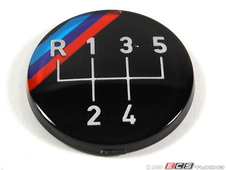 ES#46652 - 25111220954 - 5 Speed Shift Emblem - Improve the look of your interior, replace your shift knob emblem - Genuine BMW - BMW