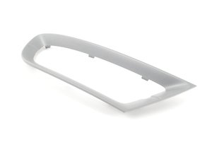 ES#264481 - 51117203847 - Silver Lower Bumper Grille Trim - Left - Located in the lower front bumper - Genuine BMW - BMW
