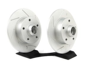ES#2189800 - 357615601BKT6 - Rear Slotted Brake Rotors - Pair (226x10) - (NO LONGER AVAILABLE) - Featuring GEOMET protective coating. - ECS - 