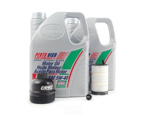 ES#2731786 - 079198405EKT3 - Oil Service Kit - With ECS Magnetic Drain Plug & Billet Oil Filter Housing - Includes everything required for an oil change plus ECS' magnetic drain plug and billet oil filter housing - Assembled By ECS - Audi
