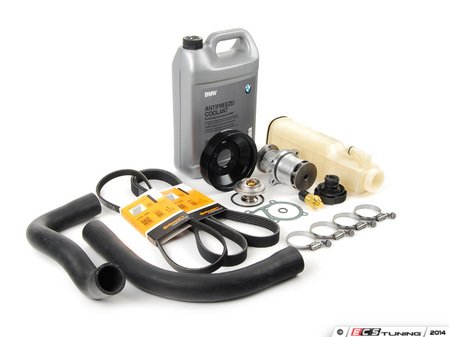 ES#2718405 - ECSE36M42CMKT - Cooling System Refresh Kit - Level 2 - Upgraded to include belts and new water pump pulley - Assembled By ECS - BMW